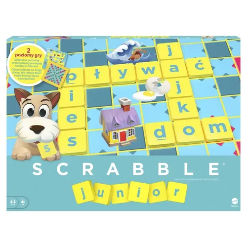 GRA MATTEL SCRABBLE JUNIOR Y9735 PUD6 MATTEL 746775262006