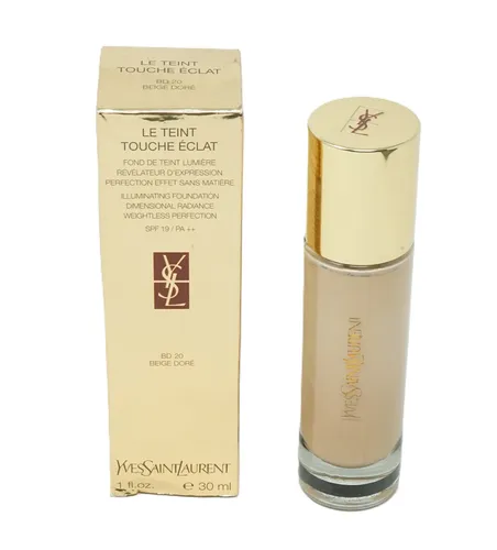 Yves Saint Laurent Touche Eclat Le Teint Foundation BD 20 Beige Dore 30ml - Luxuriöse Foundation für einen strahlenden Teint, mit leichter Textur und optimaler Deckkraft. Ideal für den täglichen Gebrauch und sorgt für ein makelloses Finish.
