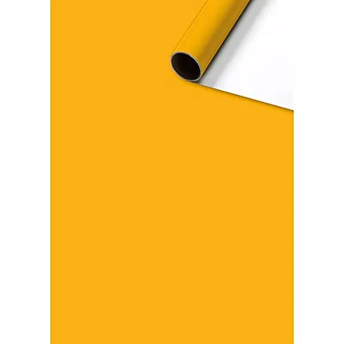 Geschenkpapier Uni Plain Orange 1 Rolle 70 x 200 cm Stewo