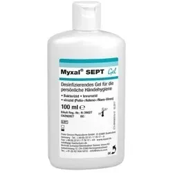 MYXAL® SEPT GEL Handdesinfektionsmittel parfümfrei HACCP-konform 100ml Flasche