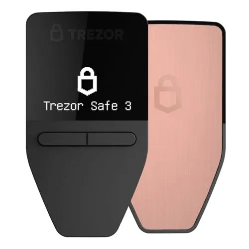 Trezor Safe 3 - Krypto Hardware Wallet mit Secure Element-Schutz - Spezialtresore: Schütze deine digitalen Assets mit dem NDA-freien Secure Element EAL6+ für maximale Sicherheit und verwalte Tausende von Coins einfach und sicher.