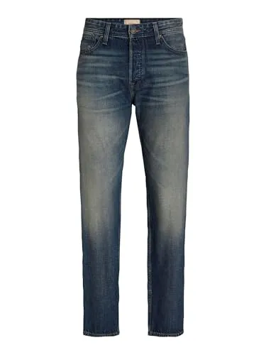 Jack & Jones Loose-fit-Jeans JJICHRIS JJORIGINAL SBD 921 SN - Modische Jeans in Blau mit Gürtelschlaufen, bequemer Schnitt und pflegeleichtem Denim-Material, ideal für lässige Outfits.