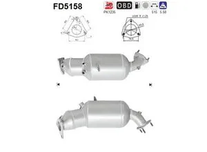 Produktbild AS Ruß- / Partikelfilter für SEAT 3R0254750AX FD5158