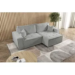 L-förmiges Bohoo-Ecksofa mit Schlaffunktion