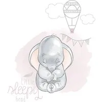 Komar Wandbild Dumbo Sleepy 30 x 40 cm