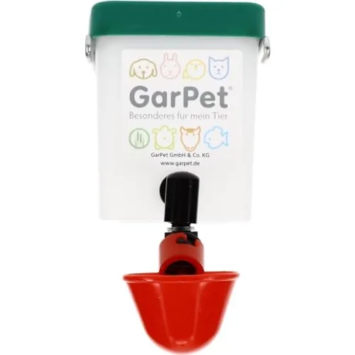 GarPet Beckentränke Küken Nager Hasen Hühner Geflügel Wasser Becken Tränke Trinkflasche 500 ml