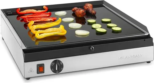 MilanToast Maxi-Grillplatte – Professionelle Glaskeramik Grillplatte 51x54 cm