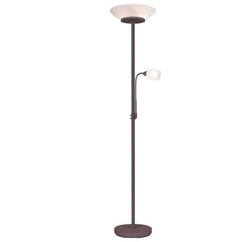 Stehleuchte Leseleuchte Deckenfluter Rost Design mit flexiblem Arm