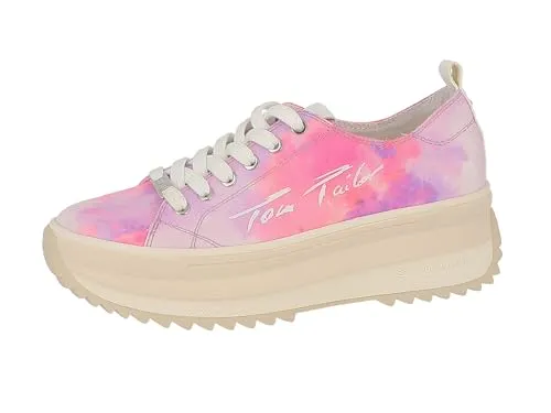 TOM TAILOR Damen 5399103 Sneaker, Pink Multi, 39 EU