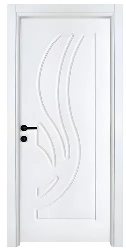 Schicke Weiße Wohnungstür Designer Holztüren Edle PVC-Beschichtung