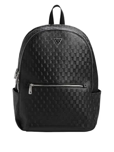 Guess Torino Daypack mit Laptopfach 46 cm - Schwarz - Stylischer Rucksack mit 46 cm Laptopfach, ideal für Schule und Freizeit, bietet ausreichend Platz und modernen Look.