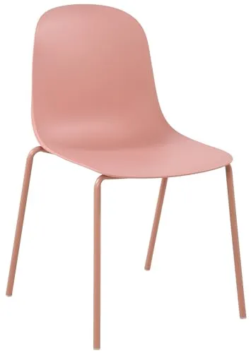 Stapelstuhl stapelbar Hardin – Rosa/Pink, 51 cm Breite in pink von CLP