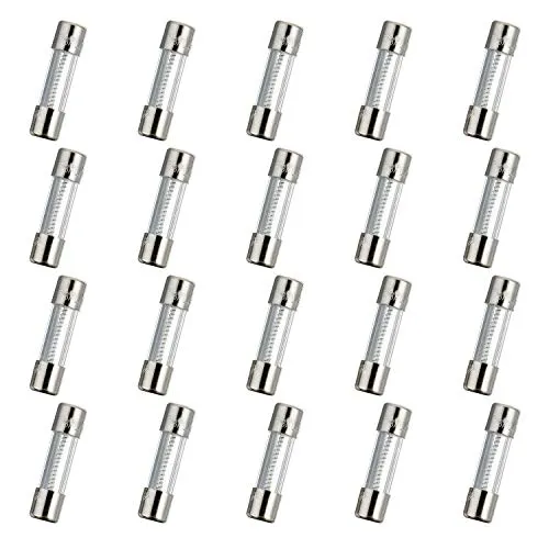 HUAREW T3AL250V 20 Stück 5x20mm langsam schmelzen glas sicherungen 3A 250V 0,2 x 0,78 Zoll Zeitverzögerungs sicherungen