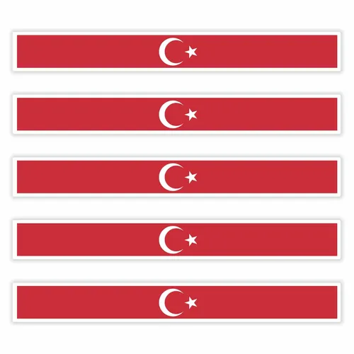TÜRKEI Aufkleber Auto Fahne Flagge KFZ Motorrad Boot FanShirts4u