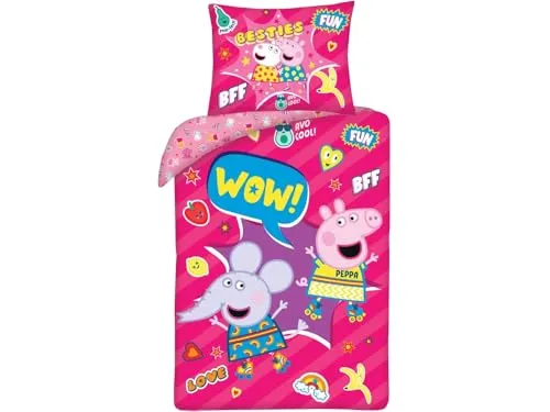 Peppa Wutz Kollektionen Kinderbettwäsche der Marke Modell Bettwäsche 140-200 cm, 70-90 cm