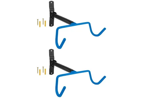 Wellgro Fahrradhalter 2x Wand Fahrradhalter - Stahl - Tragkraft bis 30 kg - Fahrradhalter