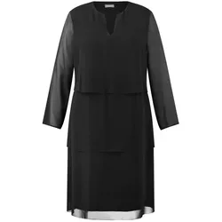 Samoon Minikleid schwarz 56