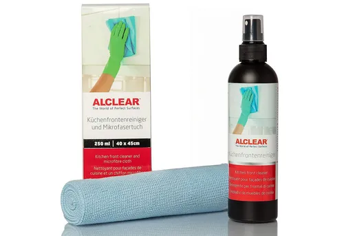 ALCLEAR 721KR Küchenfrontenreiniger 250ml + Mikrofasertuch Streifenfrei Küchenreiniger