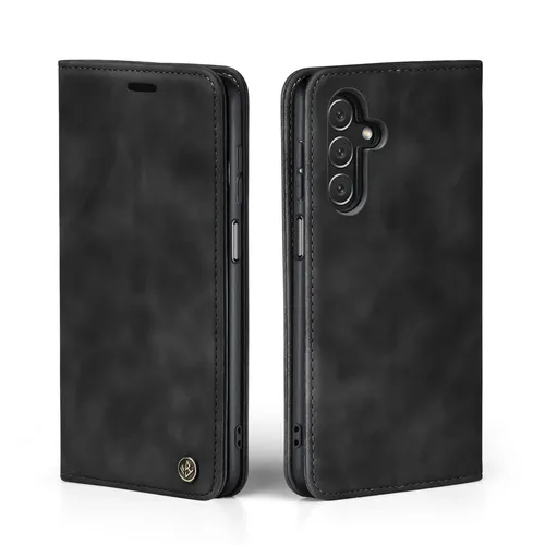 Hülle für Samsung Galaxy A15 5G Handytasche Klapphülle Handyhülle Schwarz