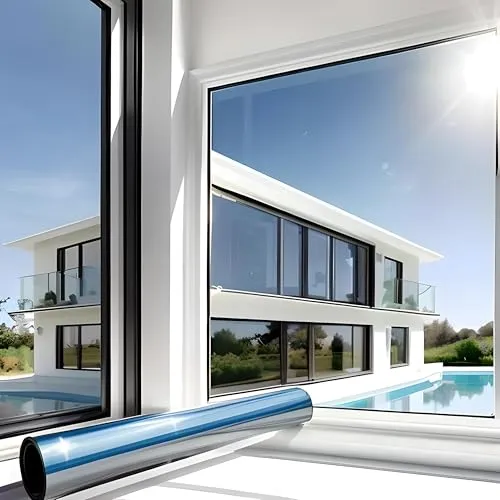 Produktbild MARAPON Spiegelfolie Fenster Sichtschutz Silber 0,445x2 m