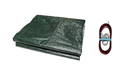Pool Abdeckplane Winterabdeckplane mit 90g/m² für Oval und Achtform Becken bis 625 x 360 cm