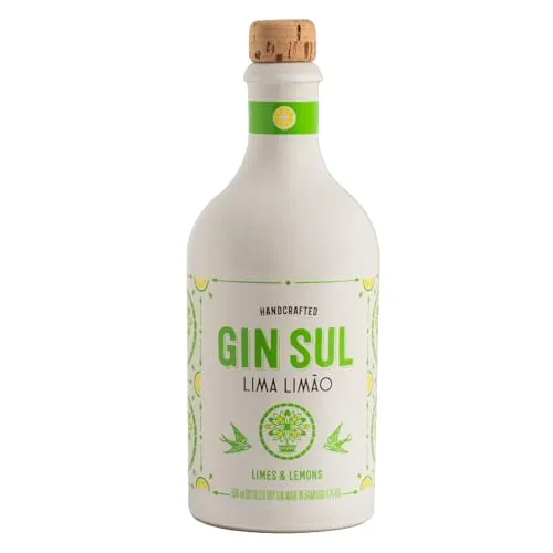 Gin Sul Lima Limão – Erfrischender Sommer-Gin aus Hamburg - Gin, destilliert in Hamburg mit spritzig-herber Limette, Zitronen und Minze – ideal für erfrischende Sommerdrinks und als Geschenk.