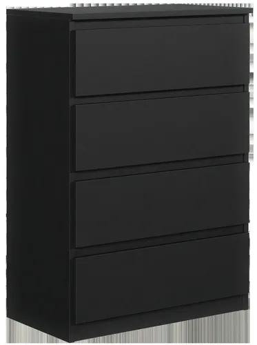 Raumhirsch Furniture Kommode Schwarz, 4 Schubladen, 70x102x39 cm