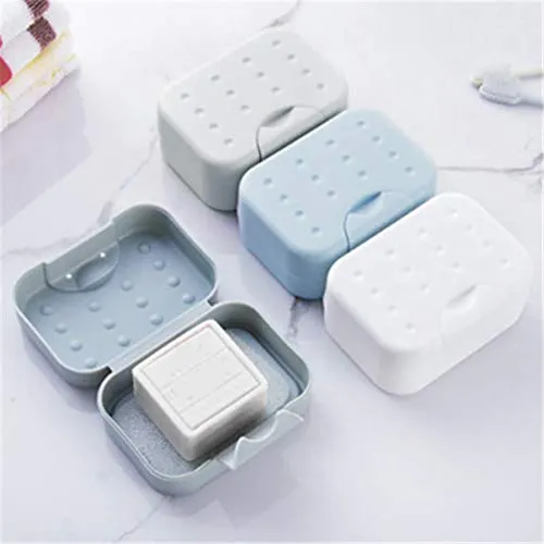 Queta Seifenschale, 3 Stück Seifendose Reise Kunststoff Seifenbehälter Wasserdicht für Haus, Bad, Wandern, Reisen, Camping Seifenschalen Box (Tye 1)
