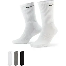 Nike Unisex Everyday Cushioned Training Crew Socks (3 Pairs) weiß