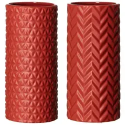 Ritzenhoff & Breker Raute & Zick Zack Vase 25 cm 2er Set in orange von Ritzenhoff & Breker