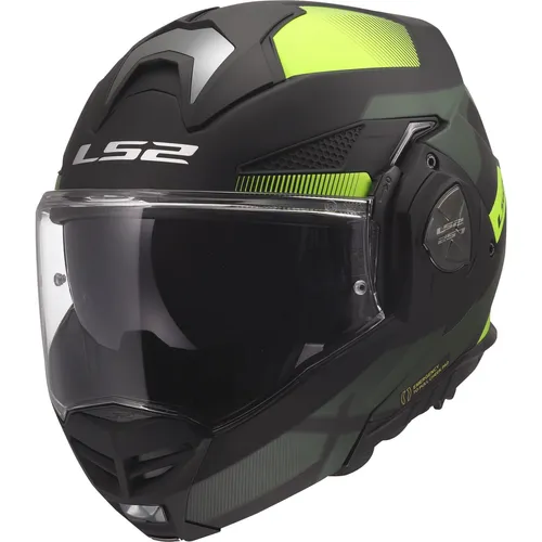LS2 FF901 Advant X Nova 3XL Klapphelm schwarz-fluogelb matt - Vielseitiger Klapphelm für alle Jahreszeiten, mit kratzfestem Visier und optimaler Belüftung. Ideal für Motorrad- und ATV-Fahrer. Inklusive Aufbewahrungstasche.