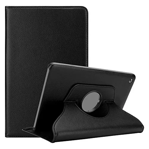 Cadorabo Hülle kompatibel mit Apple iPad mini/MINI 2 / MINI 3 Tablethülle mit Auto Wake Up aus Kunst Leder Flip Klappbare Stoßfeste Cover Hülle für iPad mini/MINI 2 / MINI 3 Tasche in Schwarz
