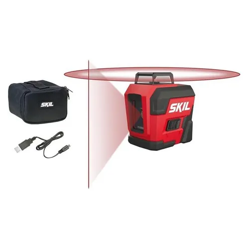 Skil 360° CROSSLINE LASER 1960DA - Präzise Ausrichtung leicht gemacht - Linienlaser für präzise Messungen, ideal für Bau- und Renovierungsprojekte mit einfacher Handhabung.