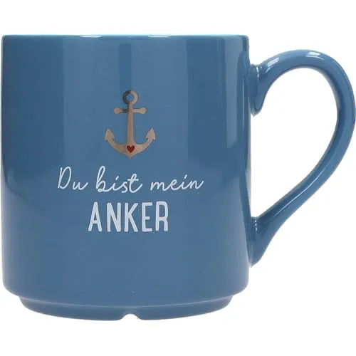 Depesche 0013594-004 Lieblingsbecher Motiv Nr. 4, Henkeltasse mit Spruch, 300 ml, aus Porzellan, teilweise mit Goldfolie und Innendruck
