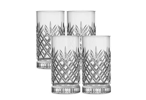 GENTOR Gläser-Set GENTOR Glas Set Longdrinkglas 4er Set Wasserglas Saftglas Kristallglas, 4-teilige Kristallgläser 460ml