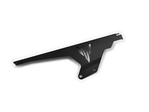 ZIEGER Kettenschutz für Yamaha MT-01 2005-2012 - Schutzvorrichtung aus gebürstetem Edelstahl, pulverbeschichtet in schwarz, speziell für Yamaha MT-01, schützt Kette und sorgt für Langlebigkeit.