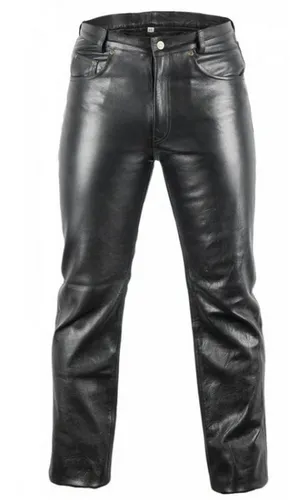 MDM Herren Lederhose Bikerjeans aus echtem Rindsleder 33 von MDM