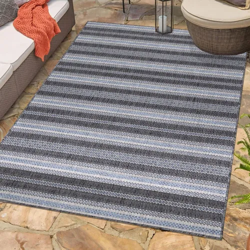 Carpetsale24 In & Outdoor Teppich Sisal Optik Modern Design Flachgewebe Wetterfest Balkon Terrassen Teppich Wohnzimmer, Grösse: 120x170 cm
