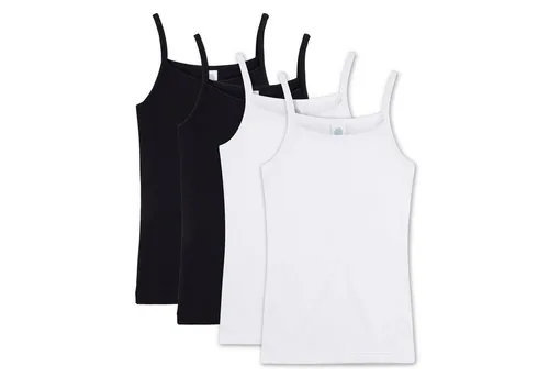 Sanetta Unterhemd Mädchen Unterhemd 4er Pack Baumwollmischung (Packung, 4er Pack)