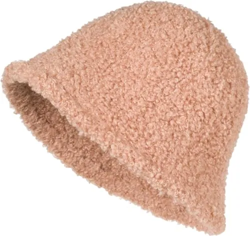 styleBREAKER Damen Fischerhut in Teddyfell Optik - Warmer und stylischer Fischerhut aus Teddyfell für den Herbst und Winter. Perfekt für kalte Temperaturen und in verschiedenen Farben erhältlich.