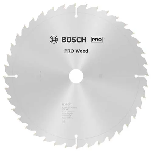 Bosch Kreissägeblatt PRO Wood 2608640440 - 305 x 30mm, 40 Zähne für Holz, herausragende Lebensdauer und optimale Stabilität für grobe Schnitte