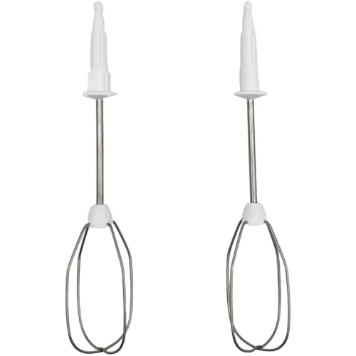 NaschLager Schneebesen 00659596 kompatibel mit Bosch Siemens Handmixer MFQ3010 MFQ3020 MFQ3030 MQ95020 300W 450W Ersatz Rührbesen Zubehör Rührstäbe Mixeraufsatz Mixstäbe 2 Stück rechts links