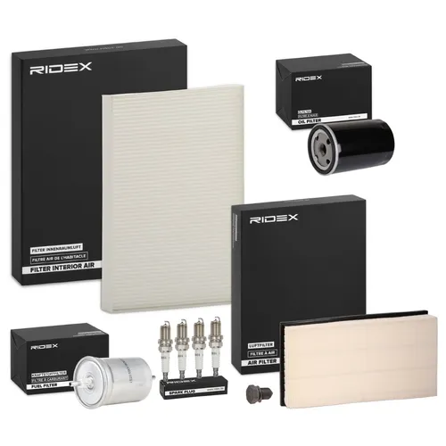 RIDEX Inspektionspaket Filterset für VW Golf IV Schrägheck (1J1) Golf IV Variant (1J5) Bora Limousine (1J2) Bora Variant (1J6) für SKODA