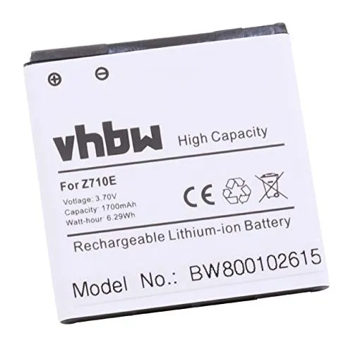 vhbw Akku kompatibel mit HTC Sensation 4G, XE, Z710e, X315e, G14, XL, Z715E Handy Smartphone Telefon (1700 mAh, 3,7 V, Li-Ion)
