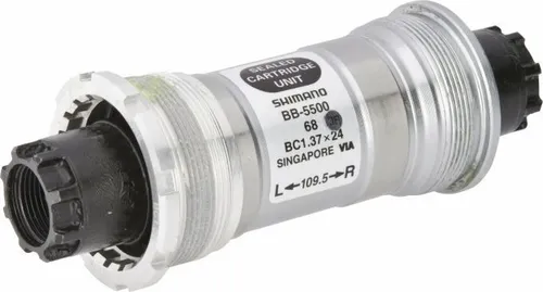 Shimano 105 Innenlager BB-5500 Octalink BSA 68x109,5 - Innenlager für präzise Kraftübertragung, ideal für Rennräder und hochwertige Fahrräder.