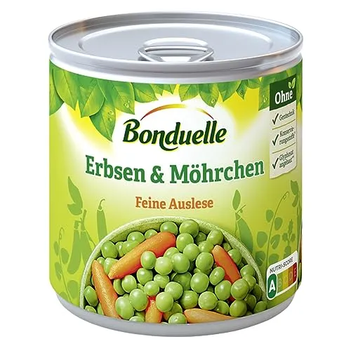Bonduelle Gemüse, Erbsen mit Möhrchen 400 g von Bonduelle