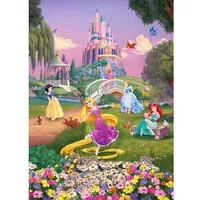 Disney Princess Fototapete 4-4026 - Tapete für Kinderzimmer, bezauberndes Disney Princess Sunset Design, ideal für eine traumhafte Kinderzimmergestaltung.