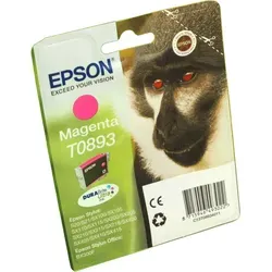 Original Epson Tinten Patrone T0893 magenta - Für Stylus 100-400, 155 Seiten Druckqualität, umweltfreundliche Blisterverpackung