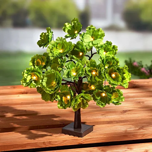 LED Baum 60 cm Warmweiß Batteriebetrieben Innen Außen Lichterbaum Leuchtbaum Indoor Outdoor