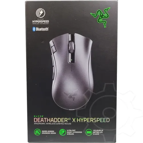 Razer DeathAdder V2 X Hyperspeed - Ergonomische Wireless Gaming Maus für PC und Mac, 240 Stunden Akku und 14K DPI Sensor für präzise Steuerung